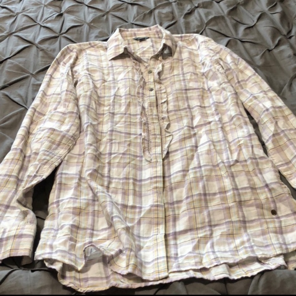 Eddie Bauer Button, Designed, Flannel Shirt